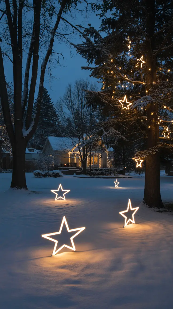 Hanging star decorations