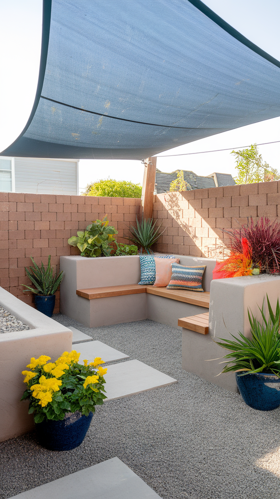 Functional and Stylish Small Backyard