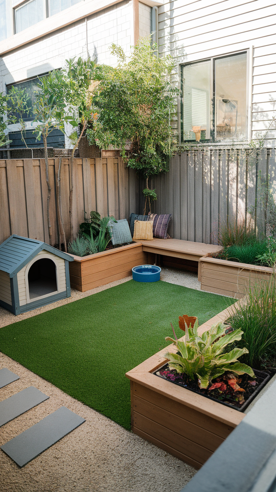 Pet-Friendly Small Backyard Landscaping