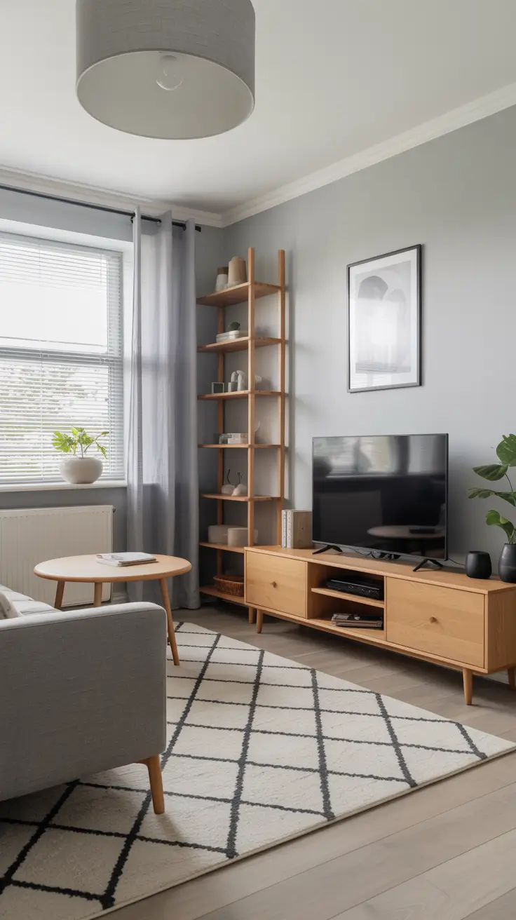 Scandinavian Gray Living Room