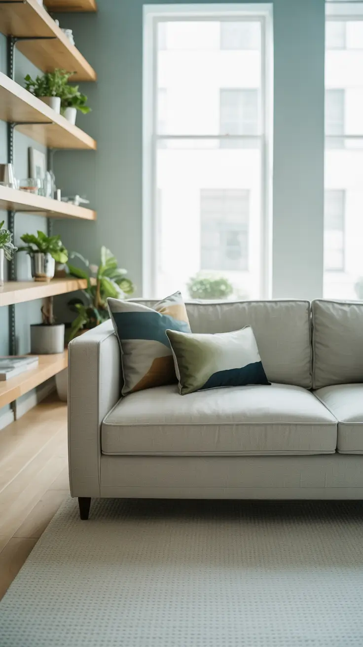 Light and Airy Gray Living Room