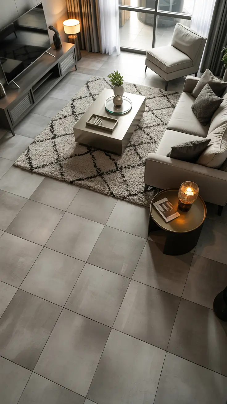 Gray Tile Flooring