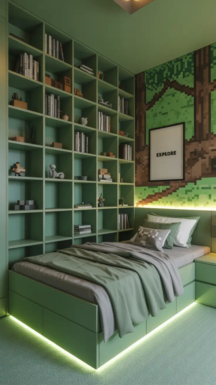 Minecraft Inspired Bedroom
