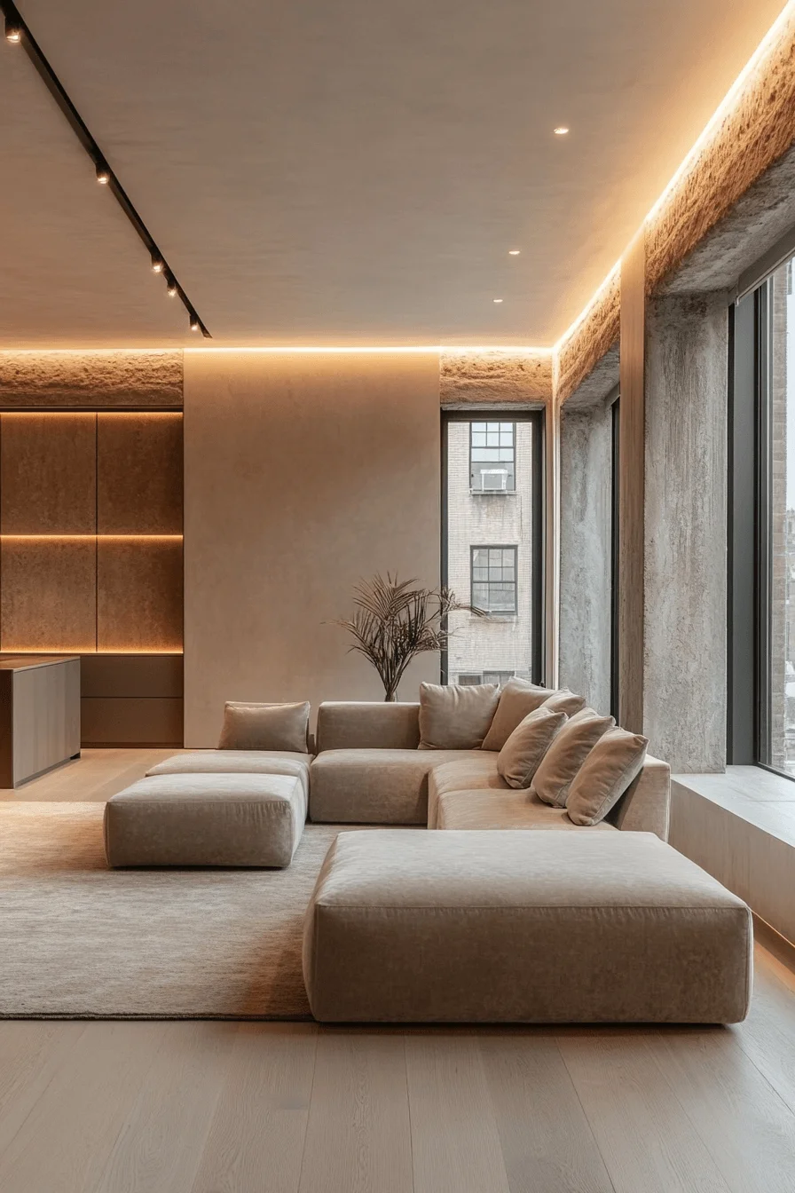 sleek silhouettes luxury interior