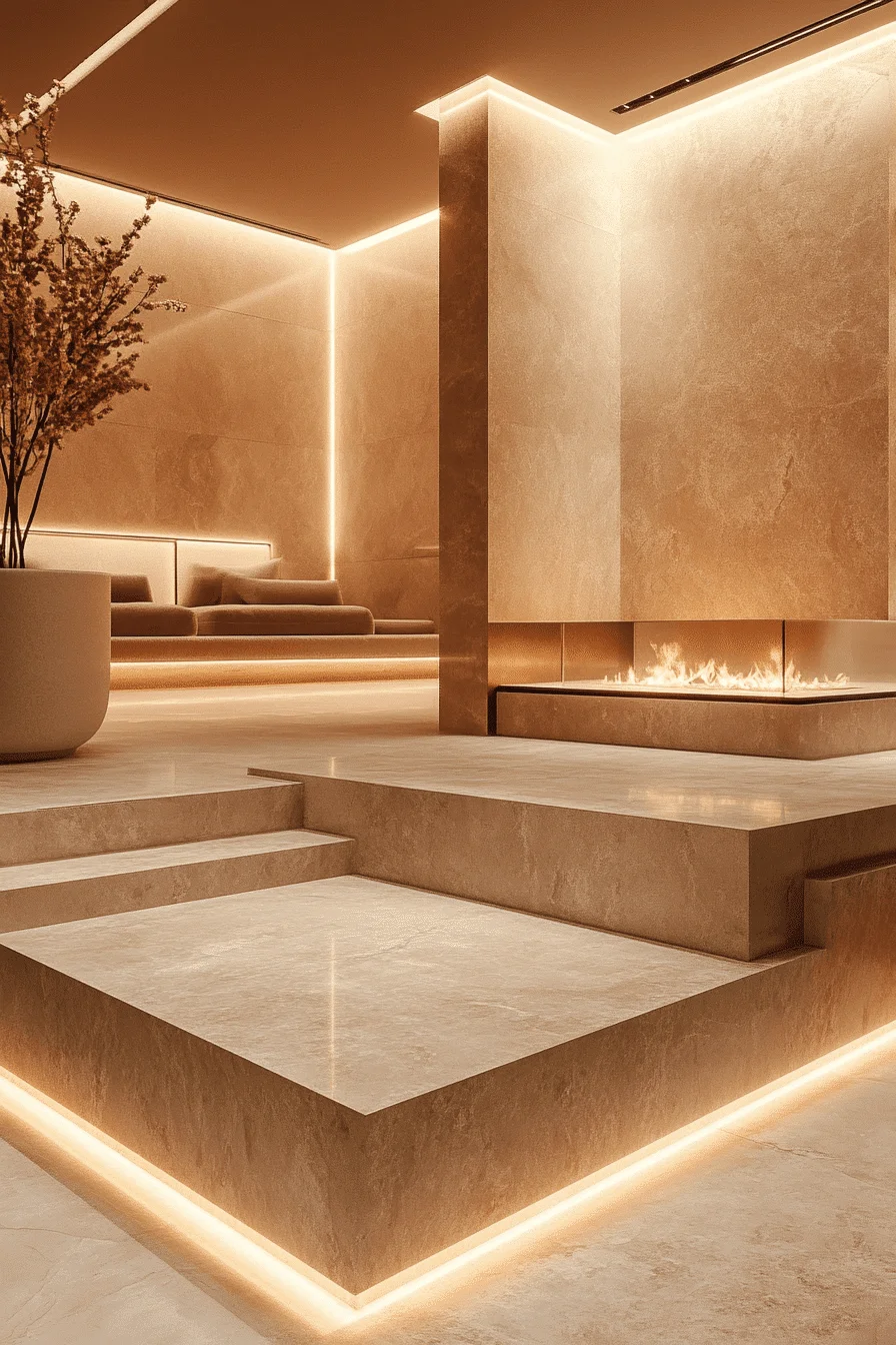 ambient glow luxury interior