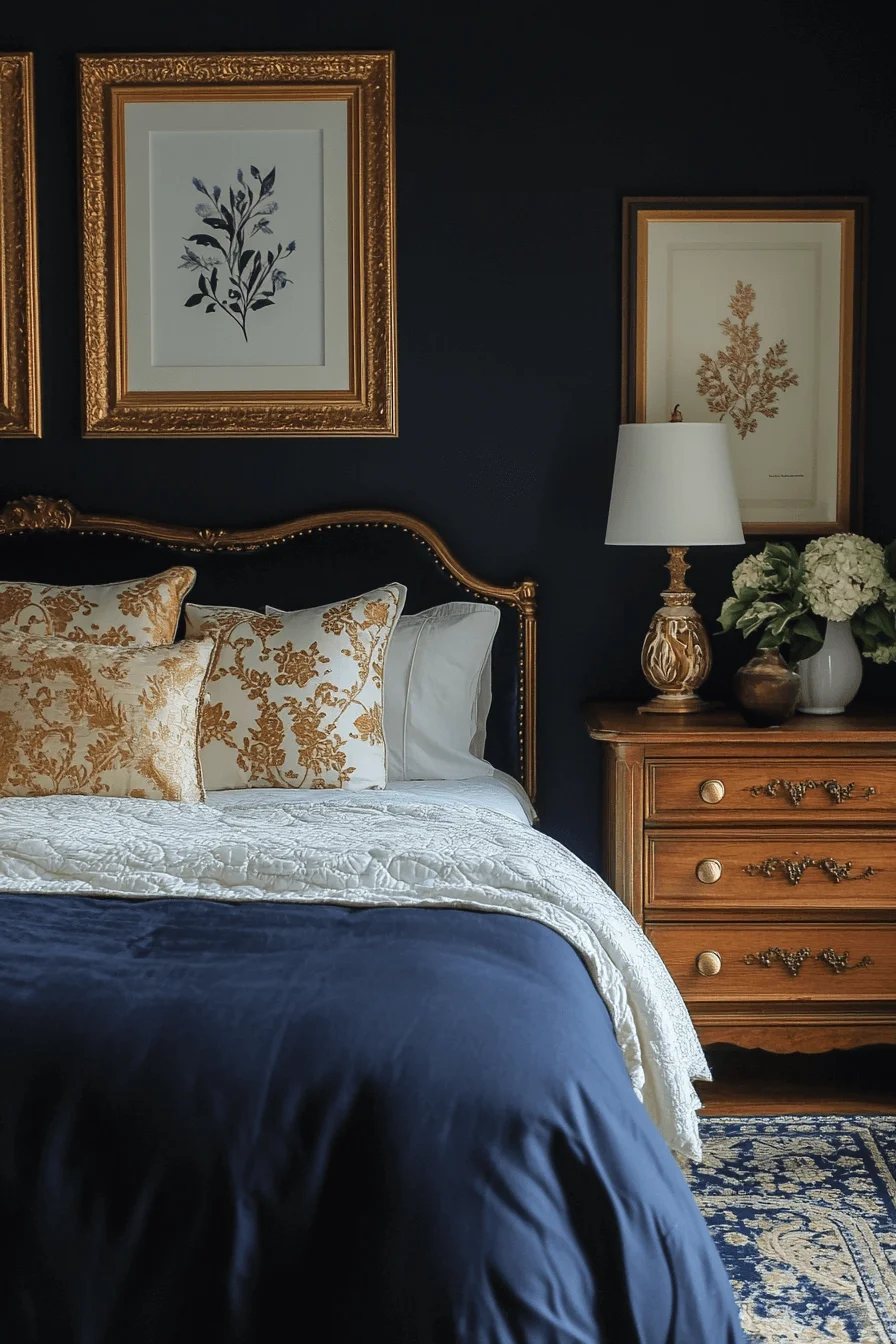 dark feminine bedroom