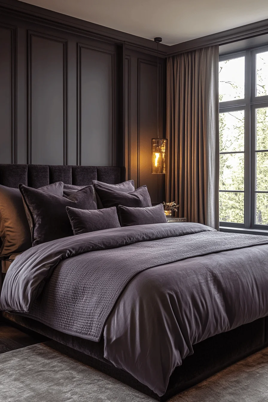 dark feminine bedroom