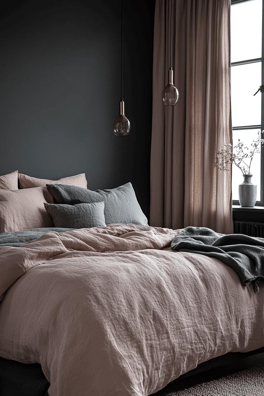 dark feminine bedroom
