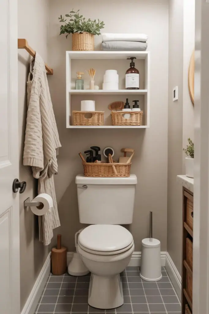 Capitalize on the Space Above the Toilet