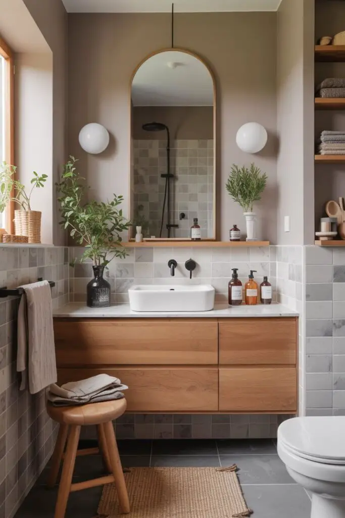 How to Create a Scandinavian Look in a Small Bathroom (That Feels Big on Style) 3 Incorporating Natural Materials for Authenticity