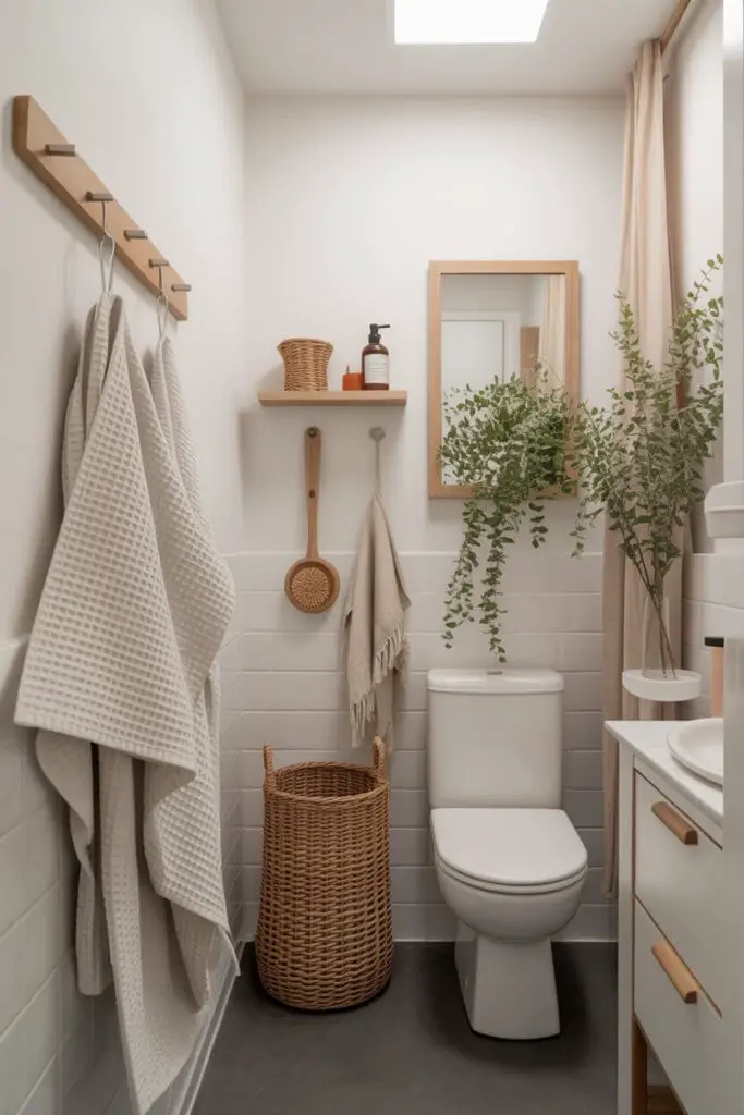 How to Create a Scandinavian Look in a Small Bathroom (That Feels Big on Style) 10 Adding Texture to Enrich the Atmosphere