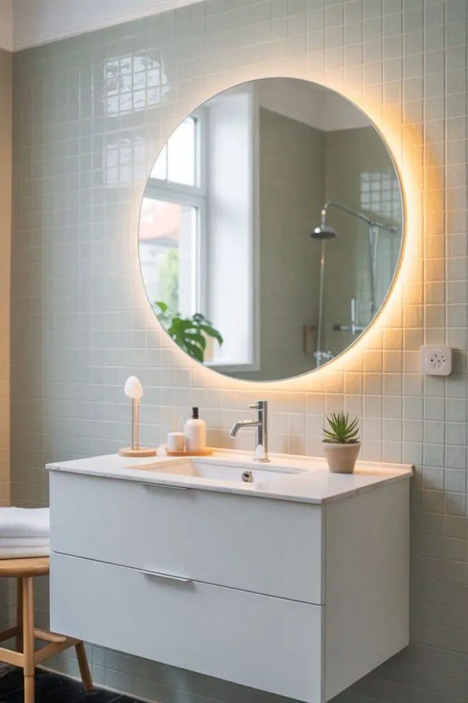 How to Create a Scandinavian Look in a Small Bathroom (That Feels Big on Style) 11 Using Mirrors to Amplify Space and Light