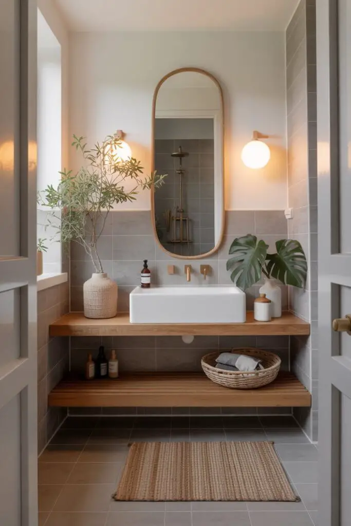 How to Create a Scandinavian Look in a Small Bathroom (That Feels Big on Style) 12 Balancing Warmth with Minimalism
