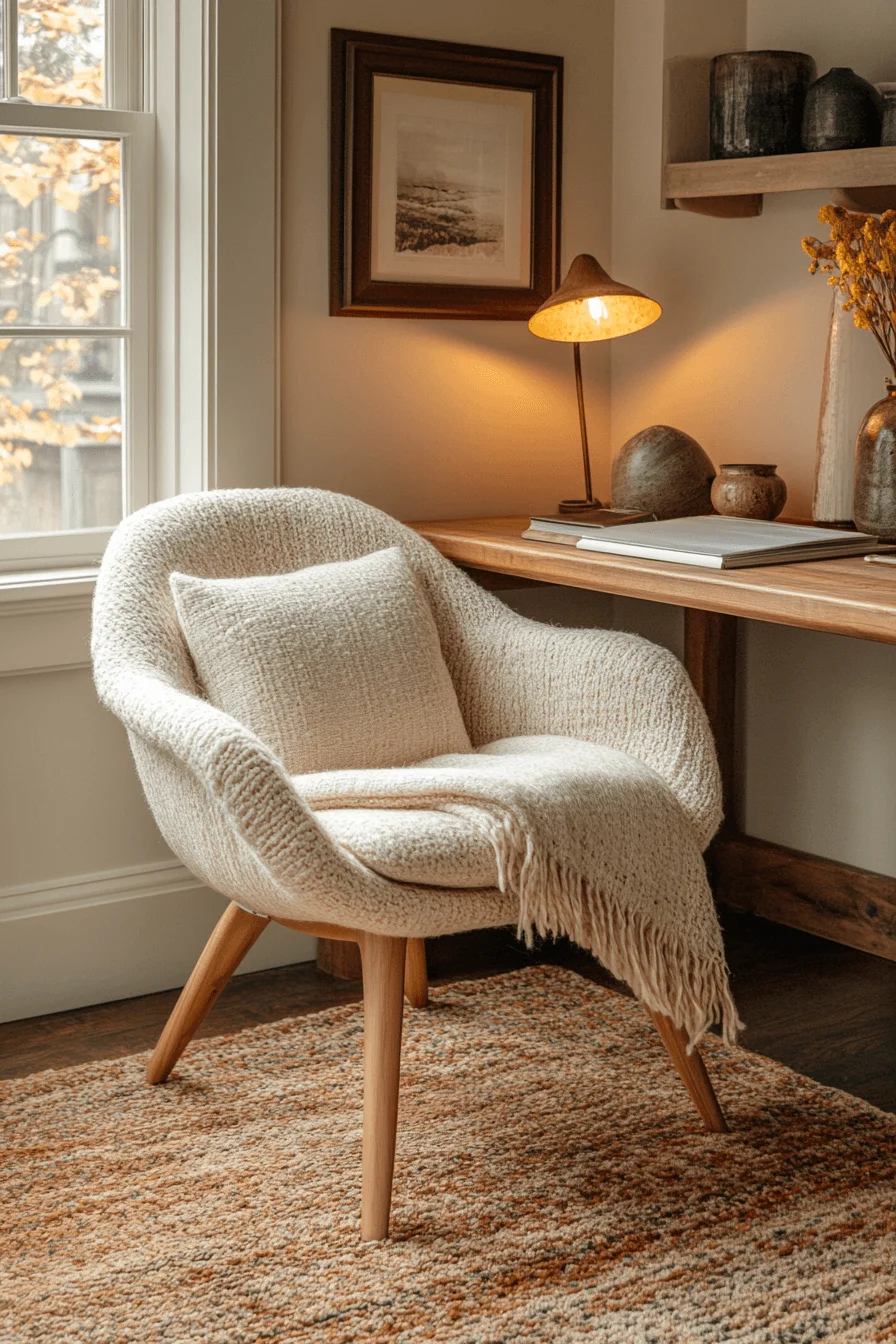 warm cozy home office