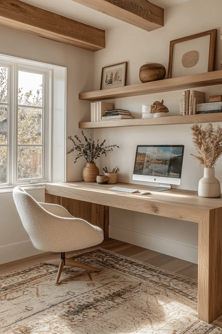 minimalist cozy office