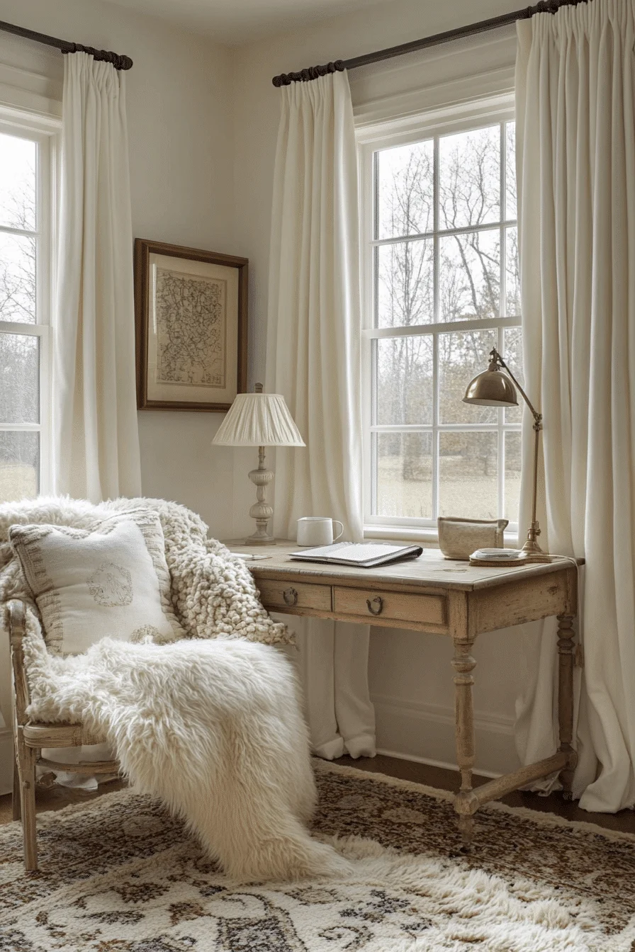 cream textured office