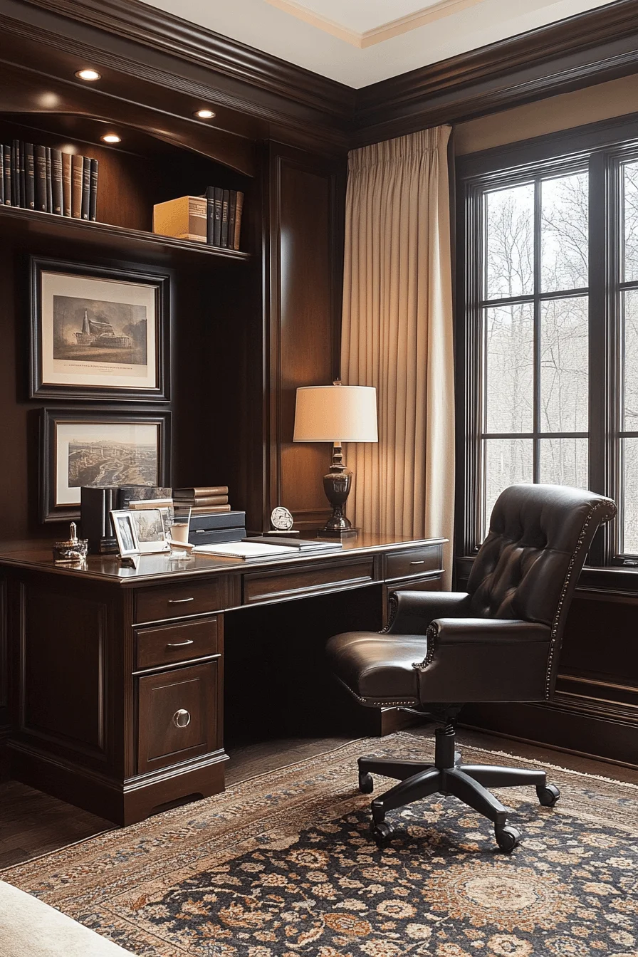 mocha toned office