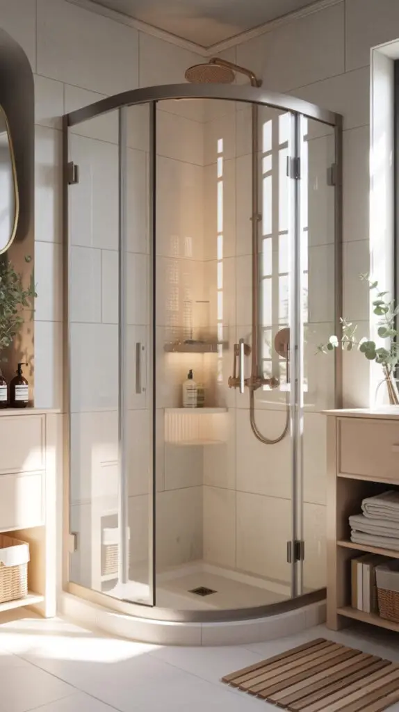 Curved Glass Doors For That Luxe Corner Look