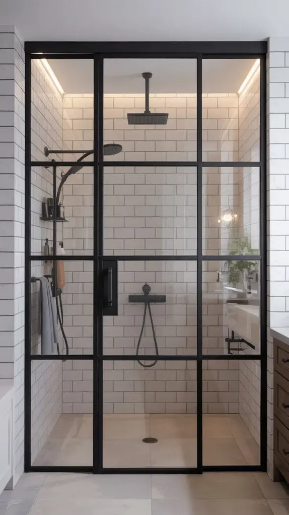 Black-Framed Glass Doors Industrial Vibes Only