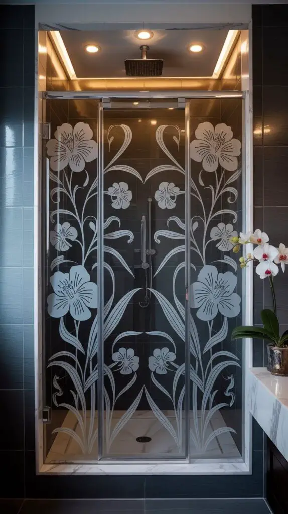 Etched Glass with Patterns Artsy and Elegant