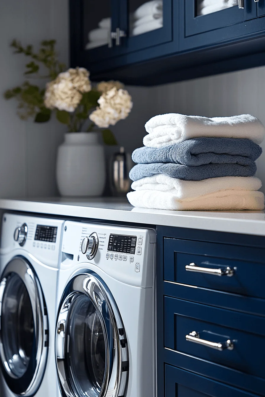 blue laundry room
