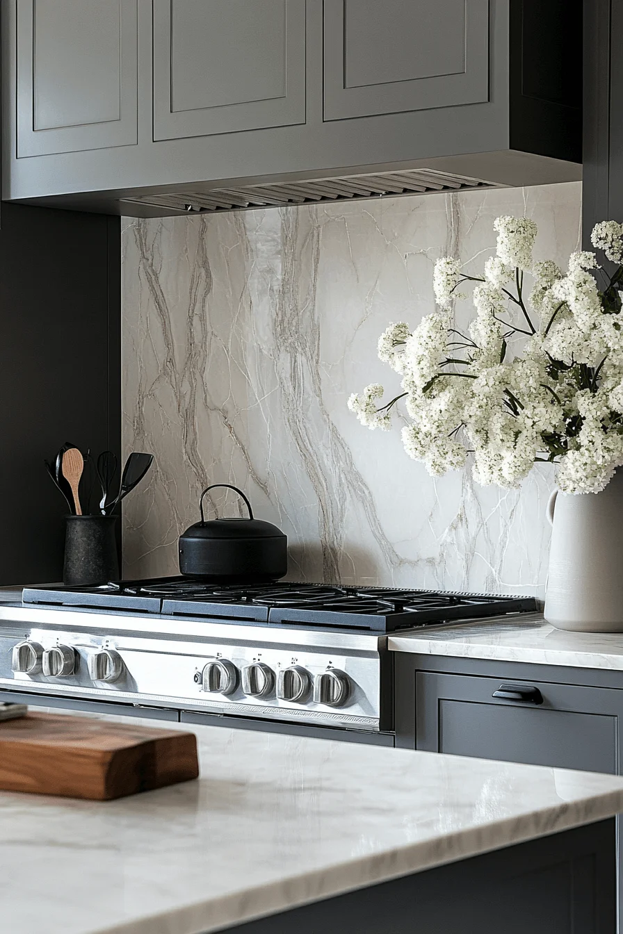 carrara marble backsplash