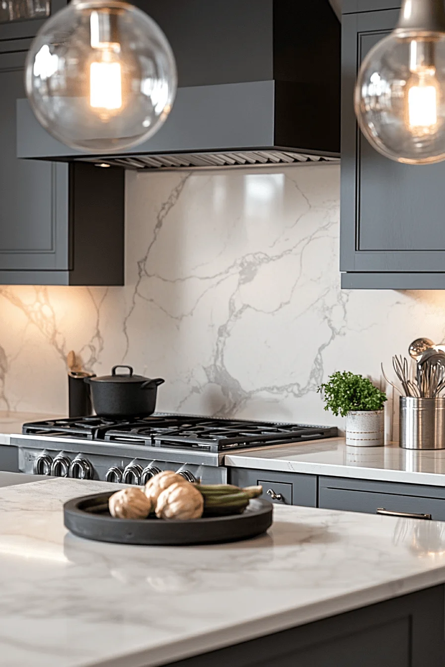 shadowline marble backsplash