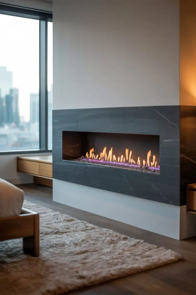 Sleek Linear Gas Fireplaces