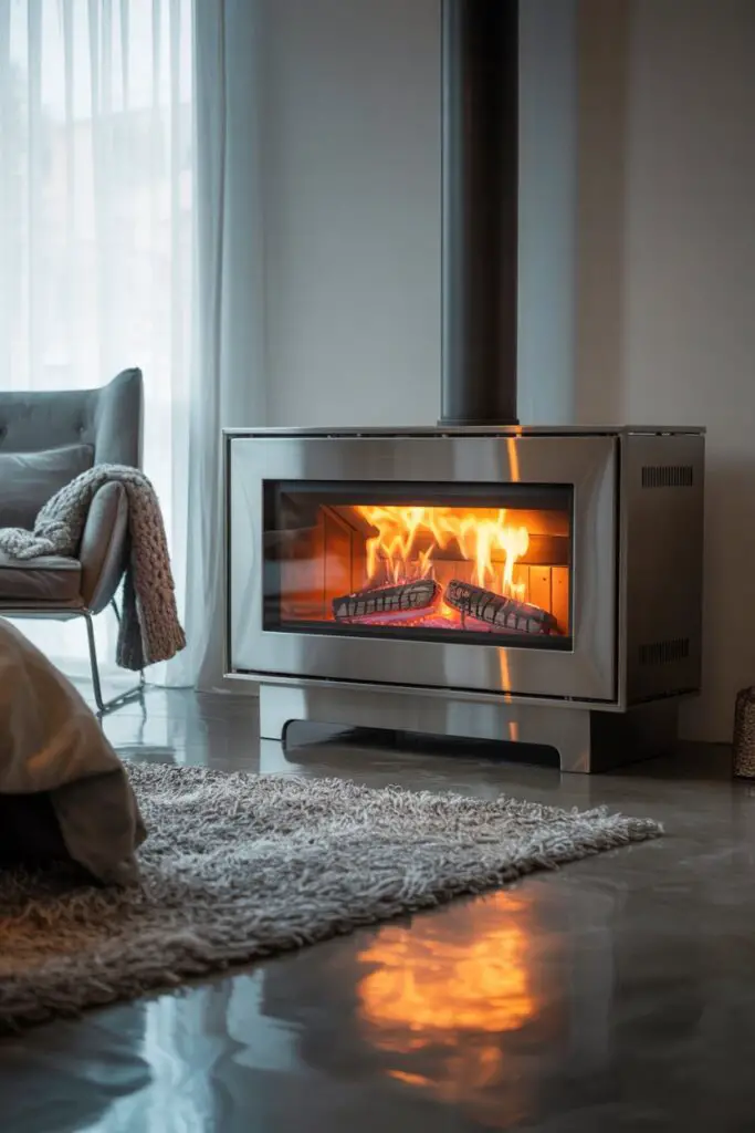 Portable Contemporary Fireplace Stoves