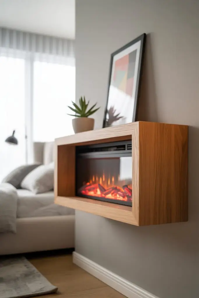 Floating Fireplace Shelves