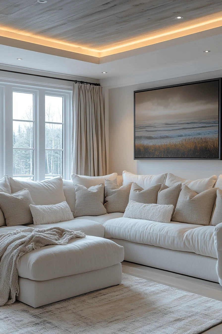 cozy modern sectional sofa