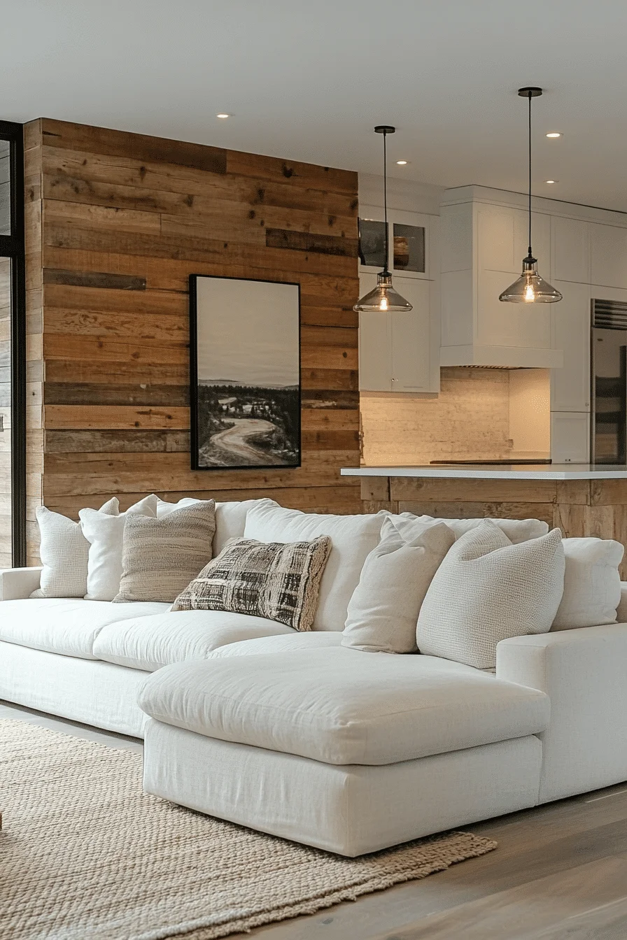 open concept sectional sofa