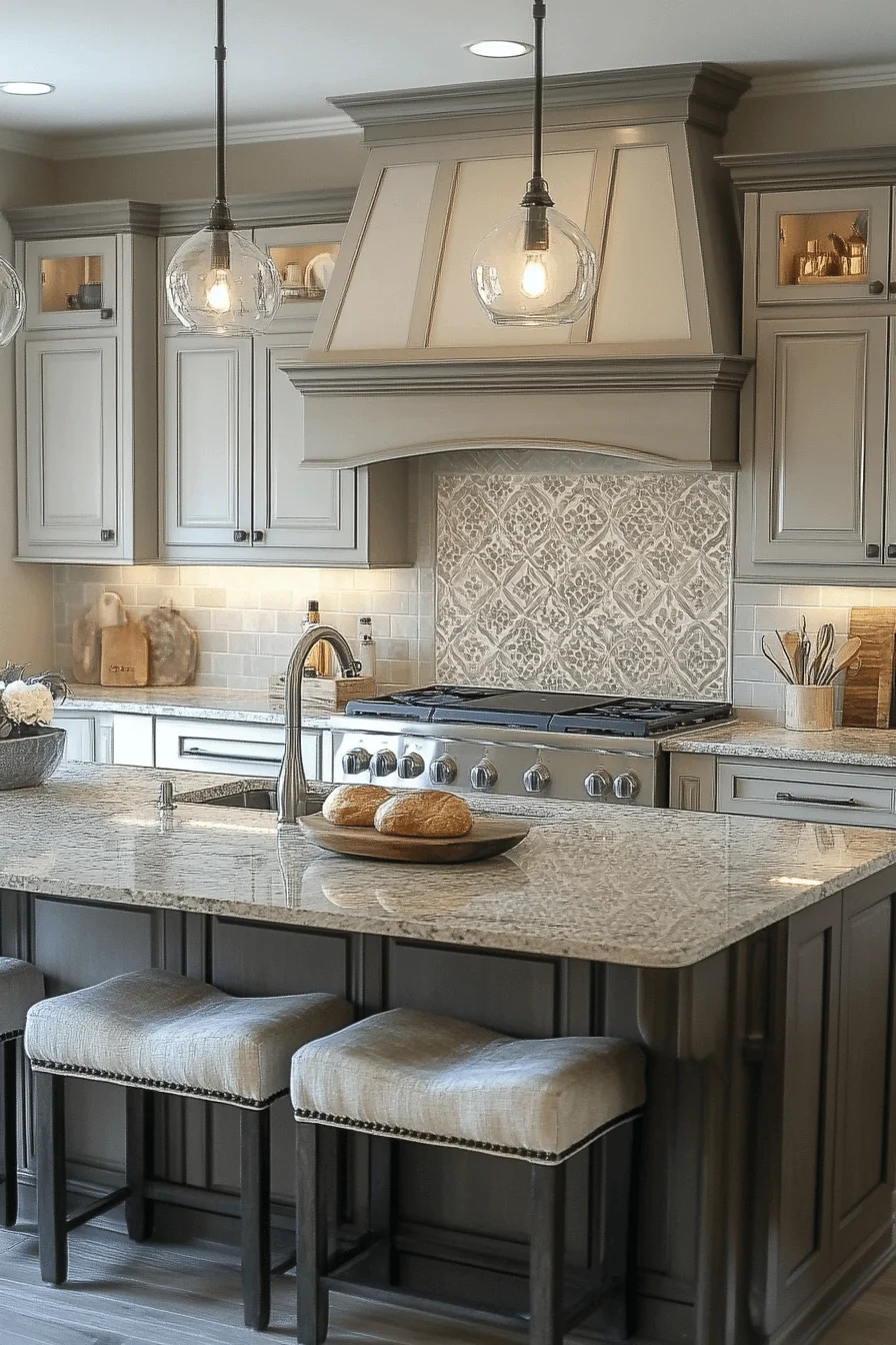 Soft Taupe Balance dark taupe kitchen cabinets
