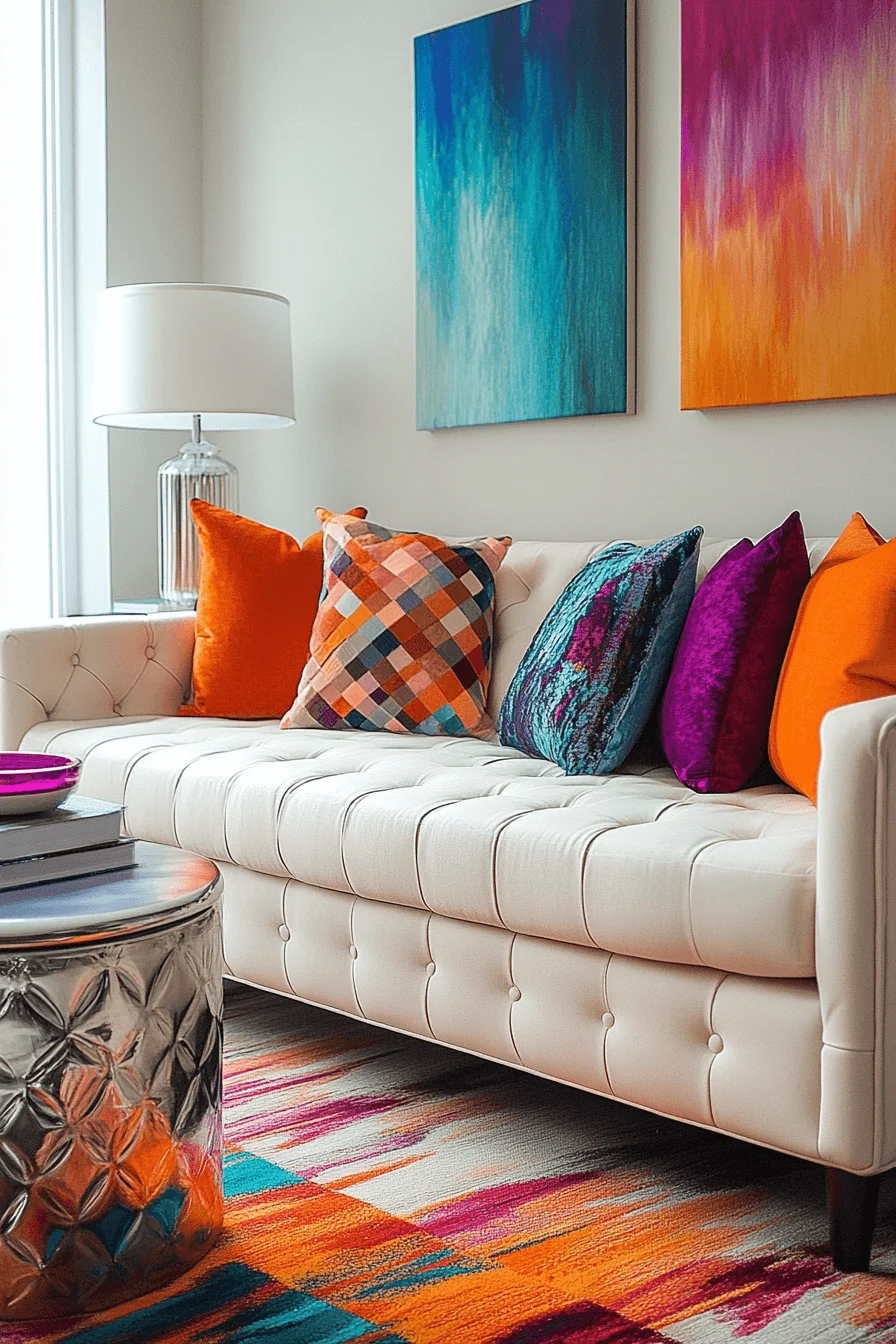 cream sofa living room