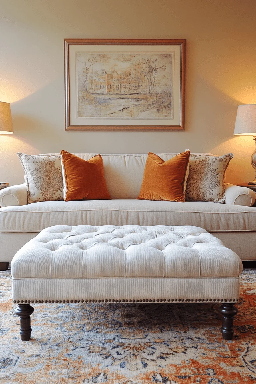 cream sofa living room