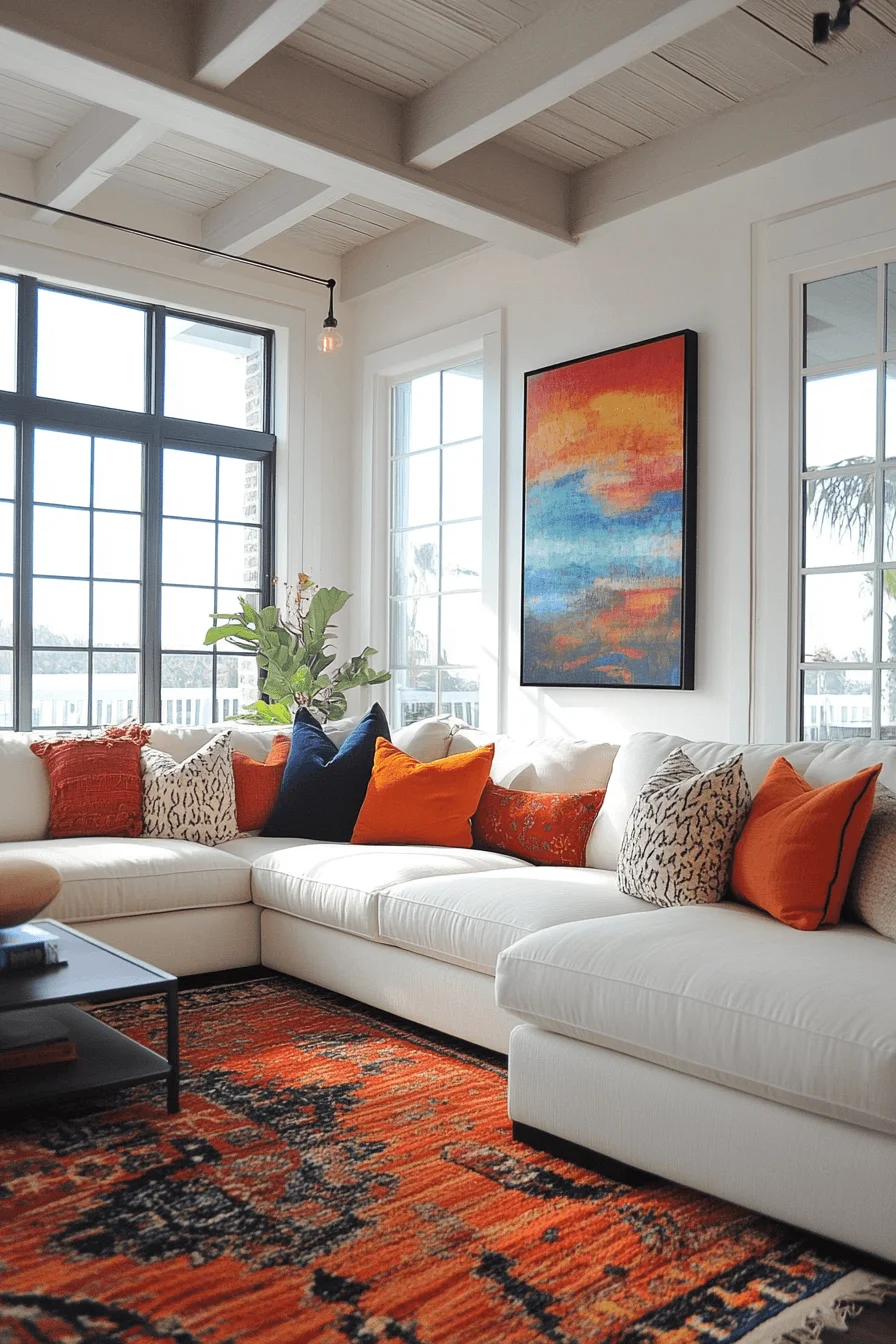 cream sofa living room