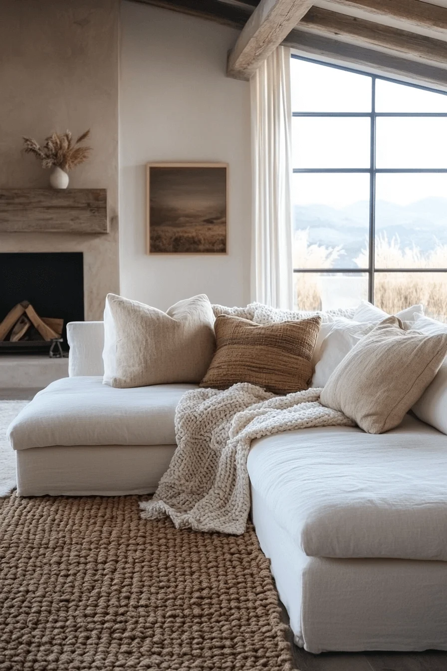 cream sofa living room