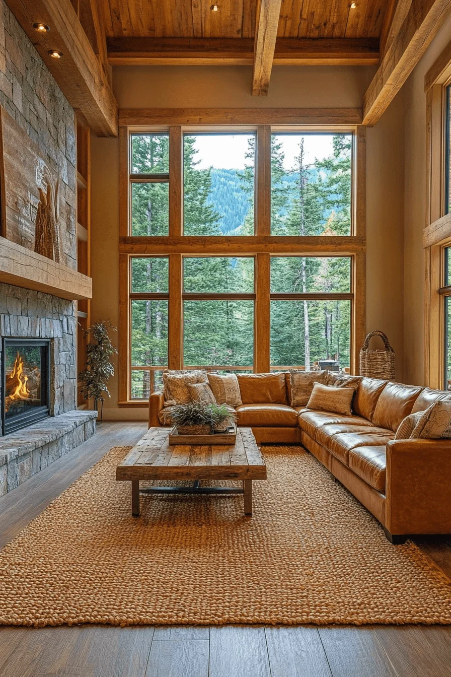 dark sofa living room