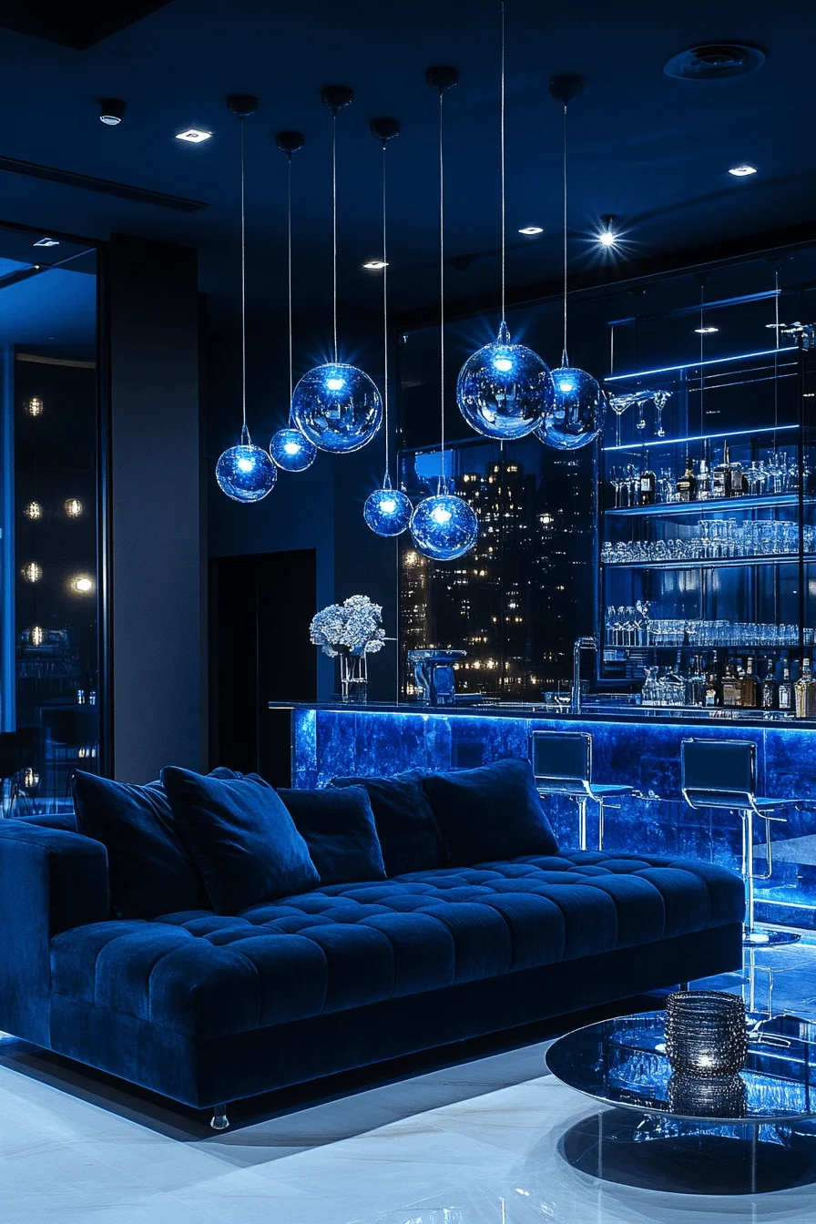 dark sofa living room