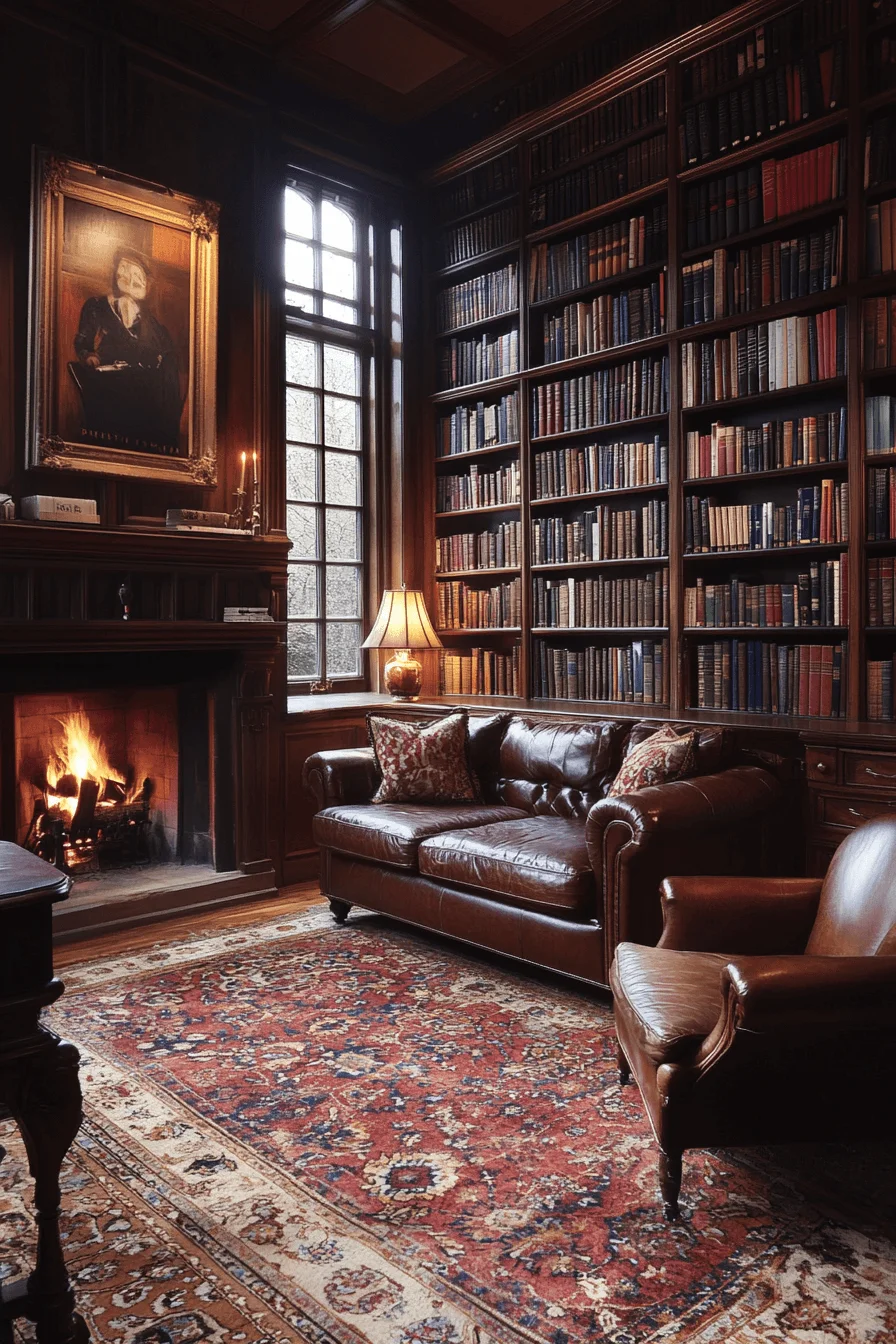 dark sofa living room