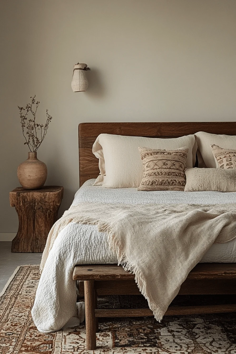 simple and elegant boho bedroom