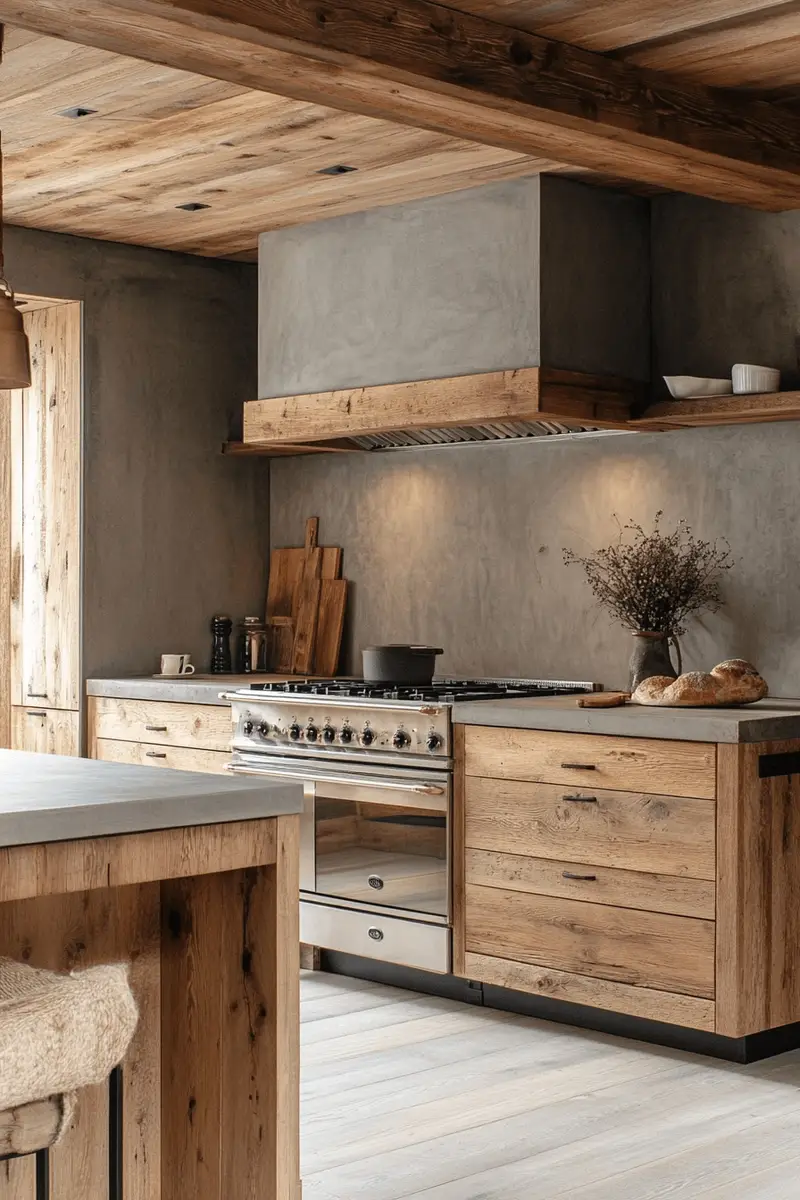 untreated natural oak kitchen cabinets