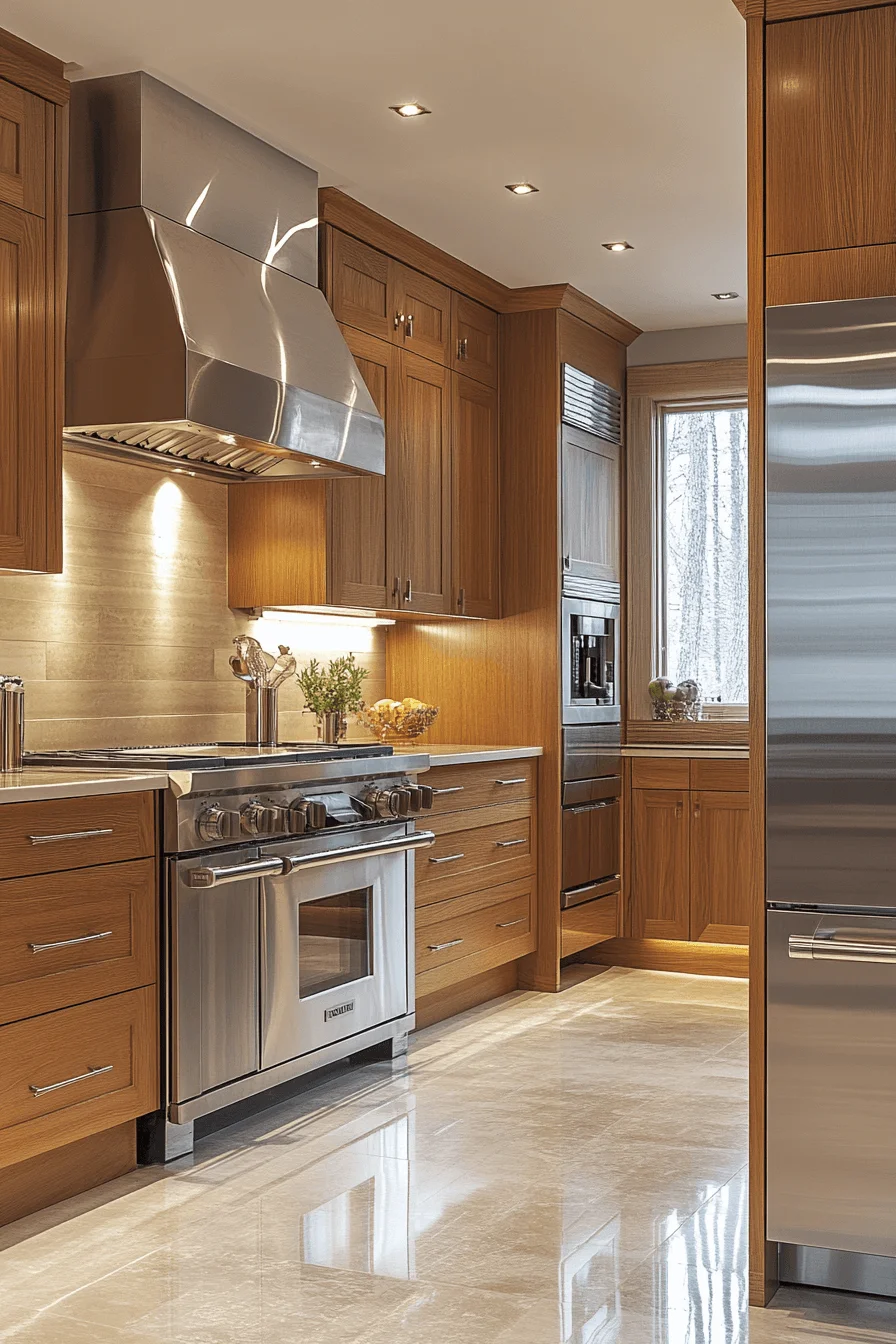 brilliant natural oak kitchen cabinets