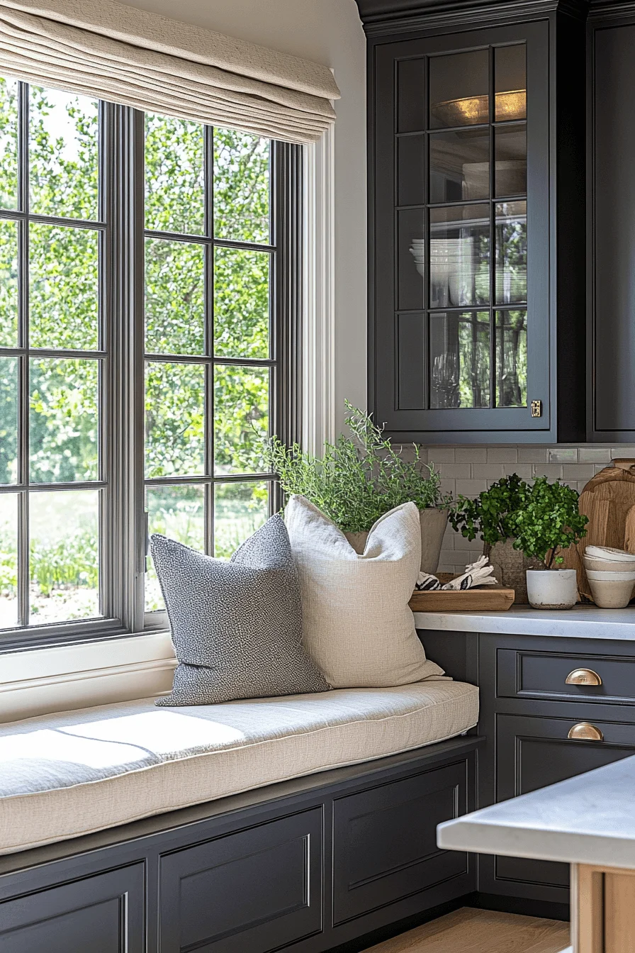 soft charcoal gray kitchen cabinets