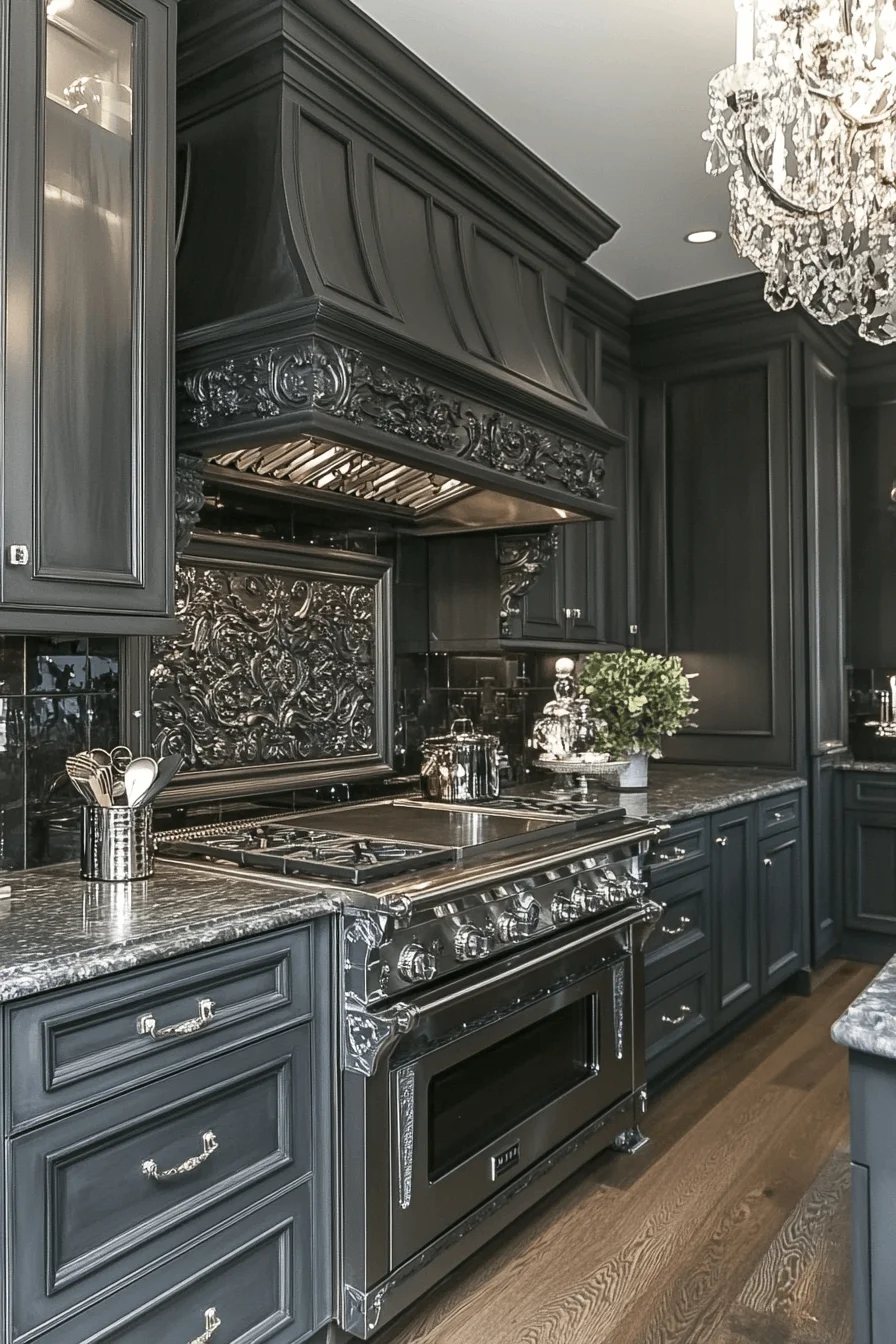 majestic charcoal gray kitchen cabinets