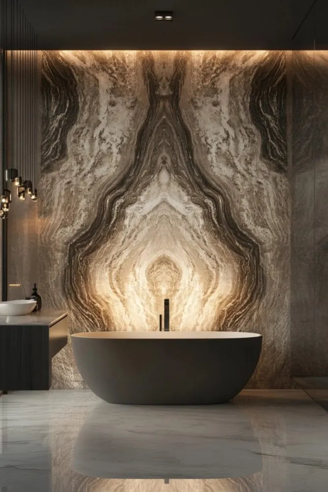 Marble Patterns Bathroom