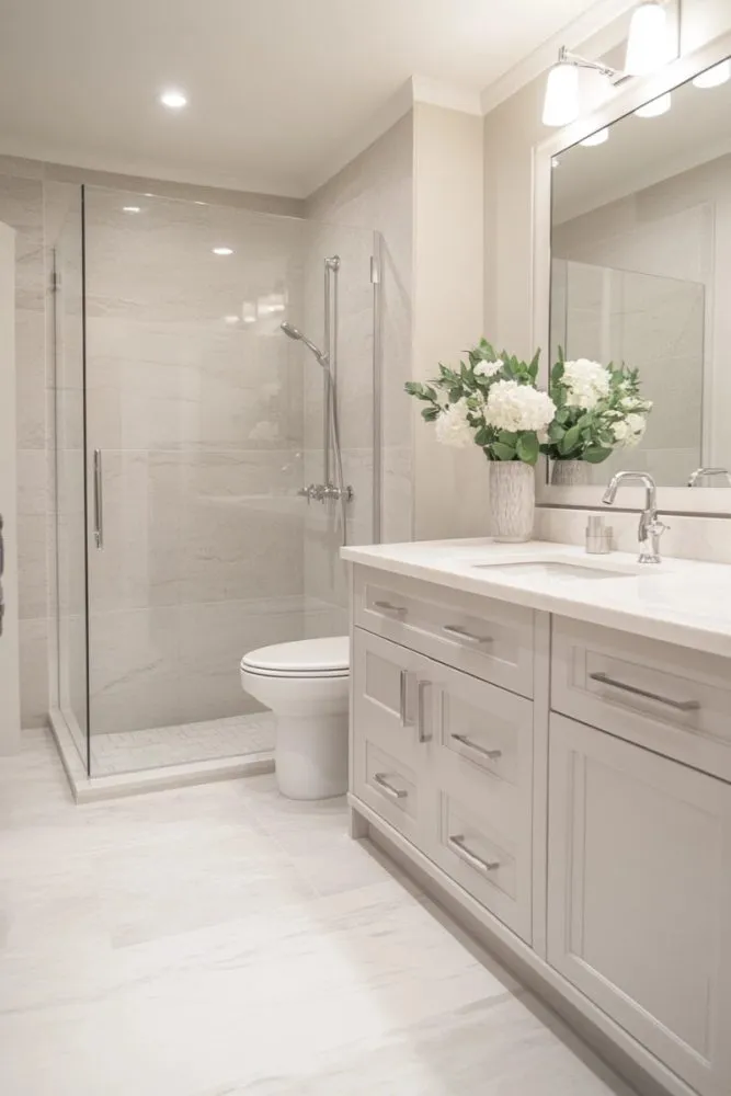 Minimalist Marble Bathroom