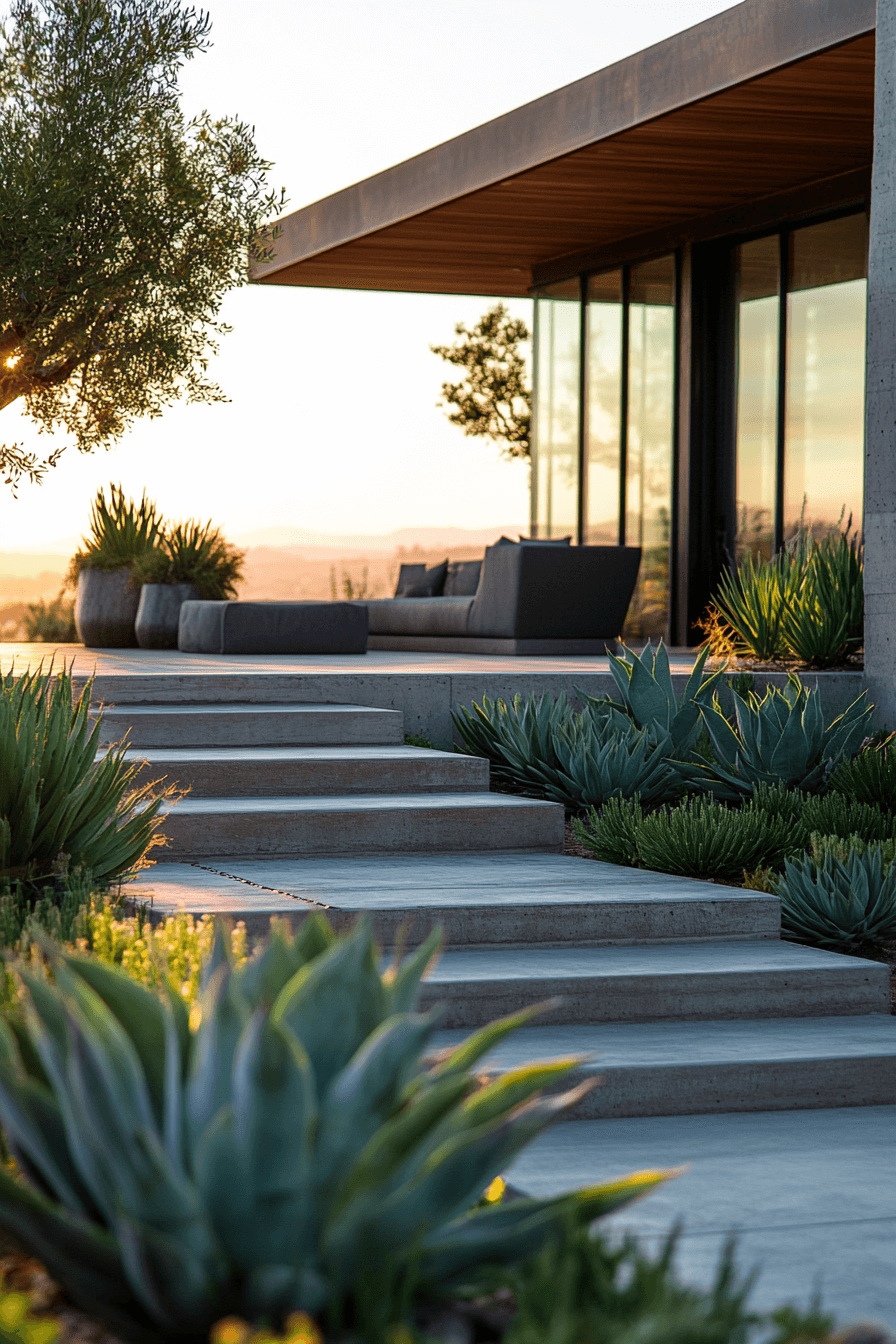 modern minimalist patio garden