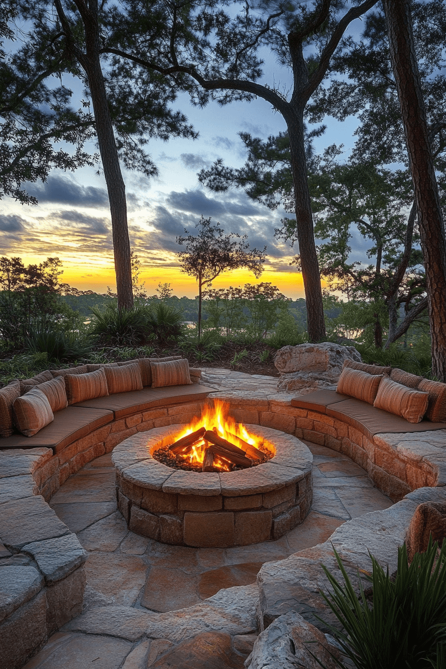 fire pit patio garden