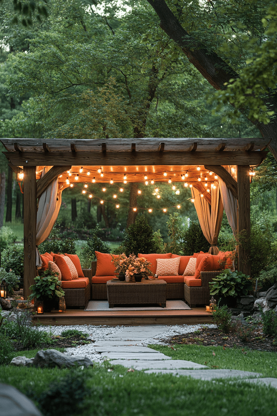 romantic patio garden